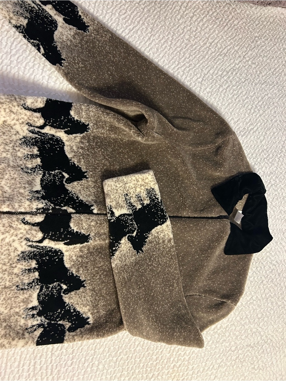 Vintage Horse Print Fleece Jacket - Picture 6 of 9